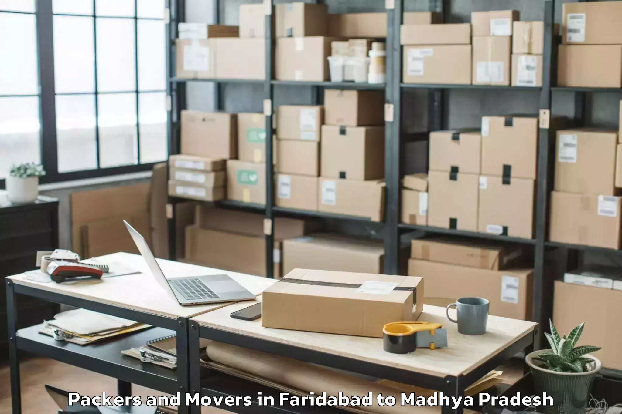 Easy Faridabad to Malhargarh Packers And Movers Booking